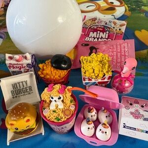 Kawaii Zuru Mini Brands Surprise Toy Set - Pink and Yellow